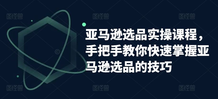 亚马逊选品实操课程，手把手教你快速掌握亚马逊选品的技巧-耐玩网创