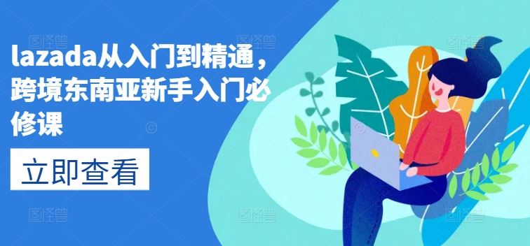 lazada从入门到精通，跨境东南亚新手入门必修课-耐玩网创