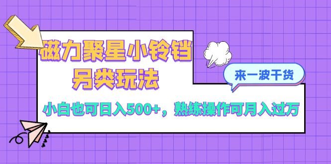 （8323期）磁力聚星小铃铛另类玩法，小白也可日入500+，熟练操作可月入过万-耐玩网创