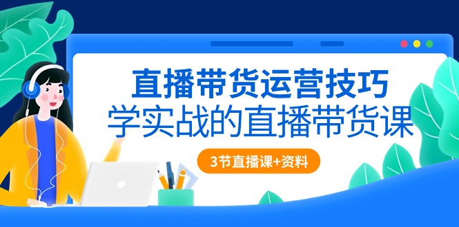 （10229期）直播带货运营技巧，学实战的直播带货课（3节直播课+配套资料）-耐玩网创