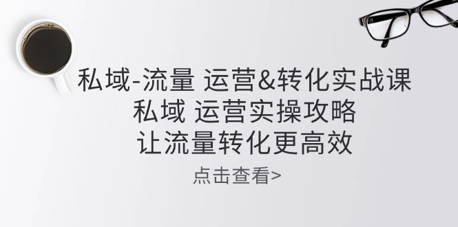 （10739期）私域-流量 运营&转化实操课：私域 运营实操攻略 让流量转化更高效-耐玩网创