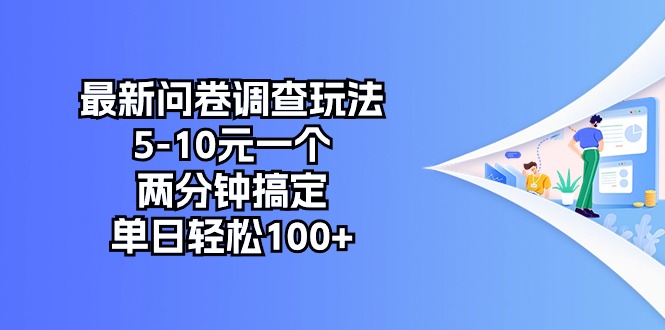 （10606期）最新问卷调查玩法，5-10元一个，两分钟搞定，单日轻松100+-耐玩网创