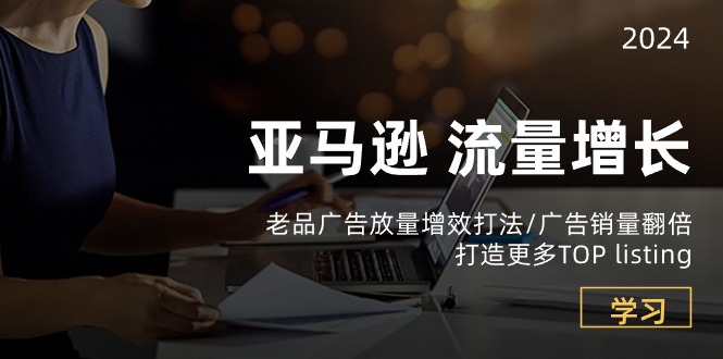 （10566期）亚马逊流量 增长-老品广告 放量增效打法/销量翻倍/打造更多TOP listing-耐玩网创