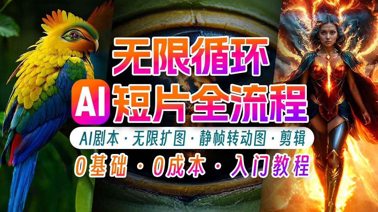AI剪辑无限循环画面：新手轻松月入上万-耐玩网创