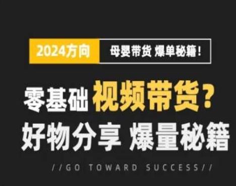 短视频母婴赛道实操流量训练营，零基础视频带货，好物分享，爆量秘籍-耐玩网创