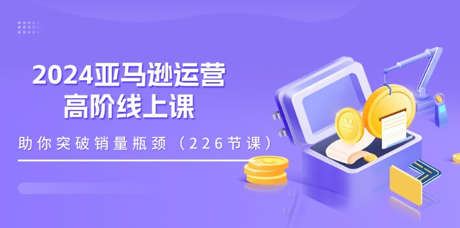 （11389期）2024亚马逊运营-高阶线上课，助你突破销量瓶颈（228节课）-耐玩网创
