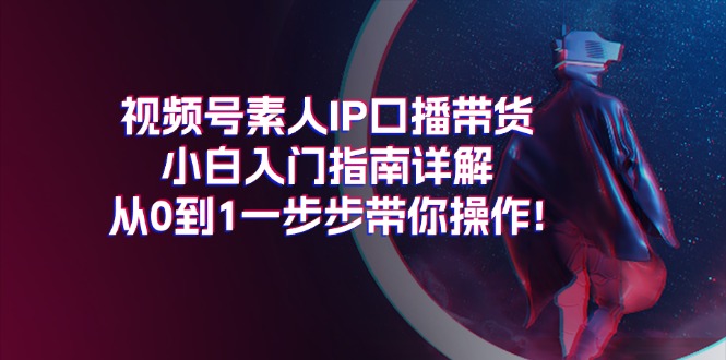 （11441期）视频号素人IP口播带货小白入门指南详解，从0到1一步步带你操作!-耐玩网创