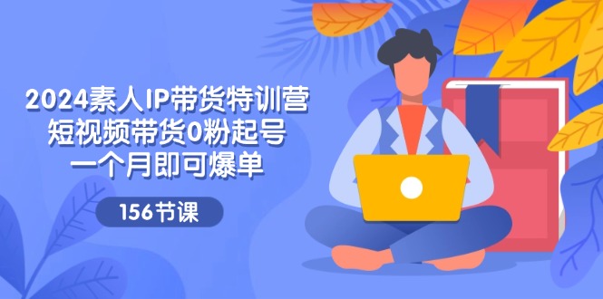 （11670期）2024素人IP带货特训营，短视频带货0粉起号，一个月即可爆单（156节）-耐玩网创