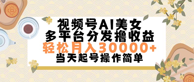 （11684期）视频号AI美女，轻松月入30000+,操作简单轻松上手-耐玩网创