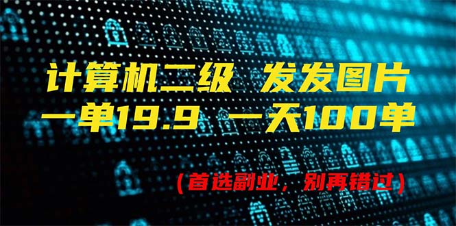 （11715期）计算机二级，一单19.9 一天能出100单，每天只需发发图片（附518G资料）-耐玩网创