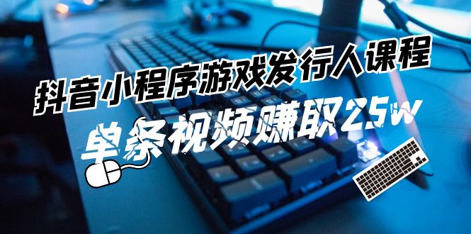（11765期）抖音小程序-游戏发行人课程：带你玩转游戏任务变现，单条视频赚取25w-耐玩网创