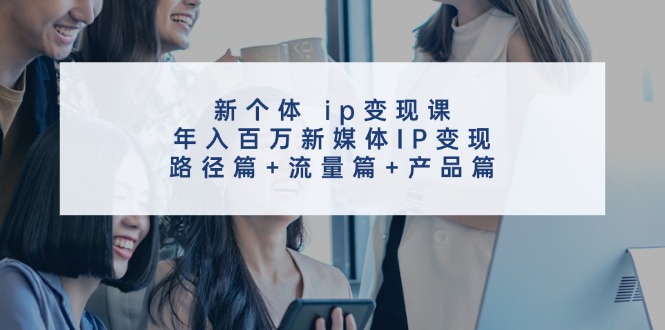 （11971期）新个体 ip变现课，年入百万新媒体IP变现，路径篇+流量篇+产品篇-耐玩网创