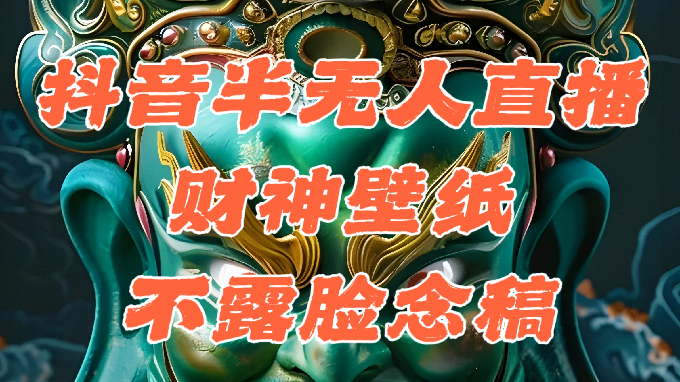 （12036期）抖音半无人直播公会素材撸音浪，生肖财神AI图直播不露脸读稿，单日1000+-耐玩网创