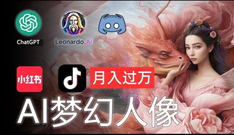 AI摄影梦幻人像：零基础也能月入过万的秘密【揭秘】-耐玩网创