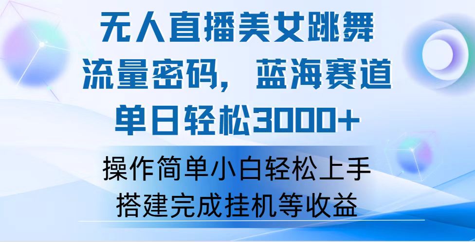（12088期）快手无人直播美女跳舞，轻松日入3000+，流量密码，蓝海赛道，上手简单…-耐玩网创