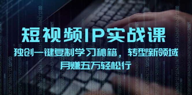 （12193期）短视频 IP实战课，独创一键复制学习秘籍，转战新领域，月赚五万轻松行-耐玩网创