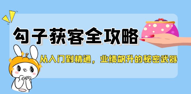 （12247期）从入门到精通，勾子获客全攻略，业绩飙升的秘密武器-耐玩网创