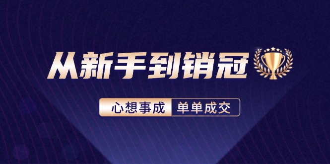 （12383期）从新手到销冠：精通客户心理学，揭秘销冠背后的成交秘籍-耐玩网创