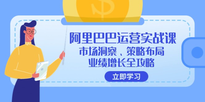 （12385期）阿里巴巴运营实战课：市场洞察、策略布局、业绩增长全攻略-耐玩网创