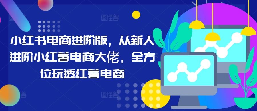 小红书电商进阶版，从新人进阶小红薯电商大佬，全方位玩透红薯电商-耐玩网创