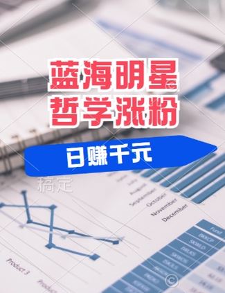 蓝海赛道明星哲学：小白逆袭日入几张，平台分成秘籍，轻松涨粉【揭秘】-耐玩网创