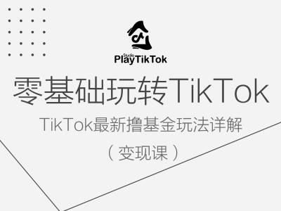 零基础玩转TiKToK变现课，TikTok最新撸基金玩法详解-耐玩网创