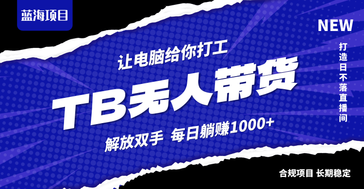 （12742期）淘宝无人直播最新玩法，不违规不封号，轻松月入3W+-耐玩网创