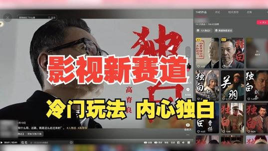 最新影视解说玩法，人物独白，30天涨粉24万+，全流程拆解【揭秘】-耐玩网创
