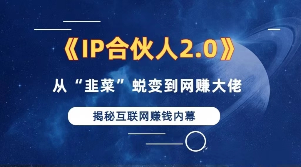 （13030期）2024如何通过”知识付费“卖项目年入”百万“卖项目合伙人IP孵化训练营-耐玩网创