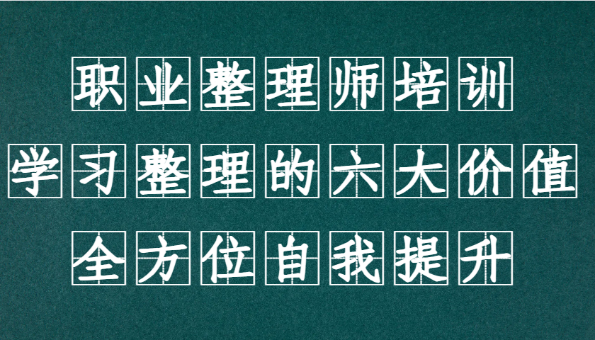 职业整理师培训（新版），学习整理的六大价值，全方位自我提升！-耐玩网创