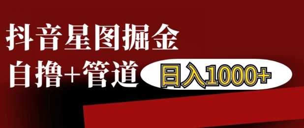 抖音星图掘金自撸，可以管道也可以自营，日入1k【揭秘】-耐玩网创