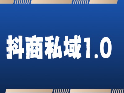 抖商服务私域1.0，抖音引流获客详细教学-耐玩网创