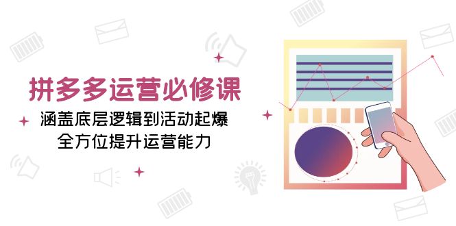 （13647期）拼多多运营必修课：涵盖底层逻辑到活动起爆，全方位提升运营能力-耐玩网创