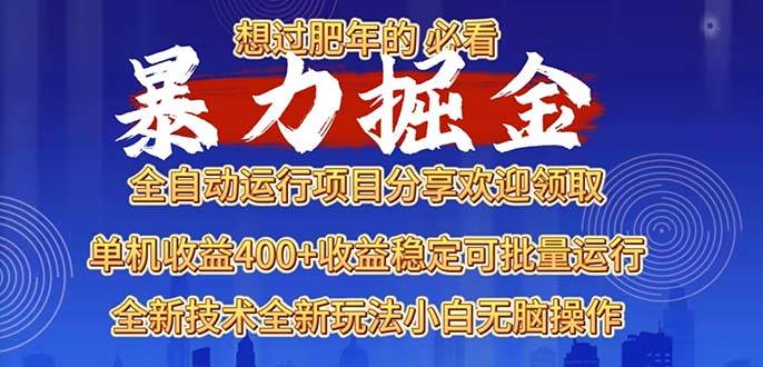 （13675期）2025暴力掘金项目，想过肥年必看！-耐玩网创