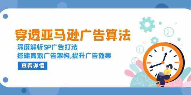 穿透亚马逊广告算法，深度解析SP广告打法，搭建高效广告架构,提升广告效果-耐玩网创