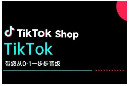 TikTok Shop带您从0-1一步步晋级，开启电商新征程，在TikTok商业领域实现突破与成长-耐玩网创