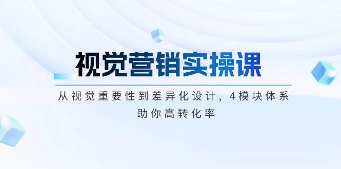 （14146期）视觉营销实操课, 从视觉重要性到差异化设计, 4模块体系, 助你高转化率-耐玩网创