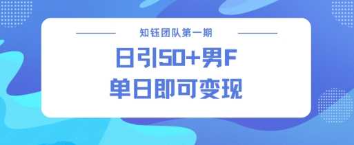 男粉引流新方法不违规，当日即可变现-耐玩网创