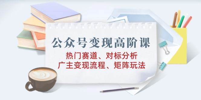 （14177期）公众号变现高阶课：热门赛道、对标分析、广告主变现流程、矩阵玩法-耐玩网创