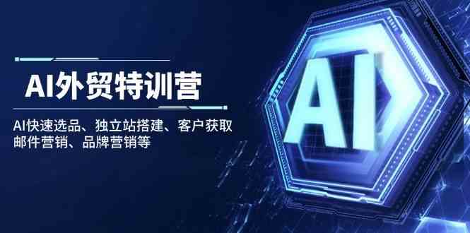 AI外贸特训营：AI快速选品、独立站搭建、客户获取、邮件营销、品牌营销等-耐玩网创