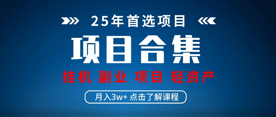 实操项目合集 挂机类型 直播类型 轻资产创业类型 课程分享各项目介绍和原理-耐玩网创