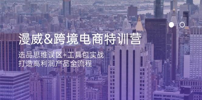 （14295期）漫威 跨境电商特训营：选品思维误区+工具包实战，打造高利润产品全流程-耐玩网创
