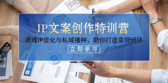 IP文案创作特训营，灵魂IP显化与私域播种，助你打造变现闭环（14节课）-耐玩网创