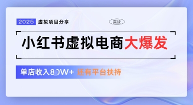 小红书虚拟电商项目，平台大力免费流量扶持，低门槛1拖3玩法-耐玩网创