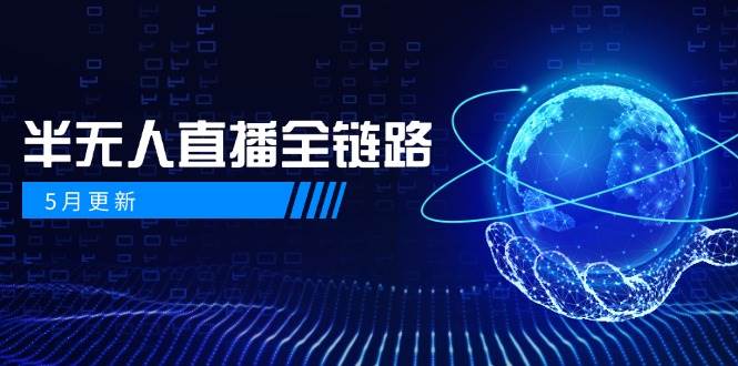 （14787期）5月更新-半无人直播全链路：AI数字人+千川截流实战，女装选品与防违规…-耐玩网创