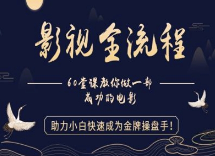 【影视全流程】教你做一部成功的电影，助力小白快速成为金牌操盘手-耐玩网创