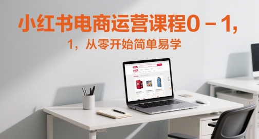 小红书电商运营课程0-1，从零开始简单易学-耐玩网创