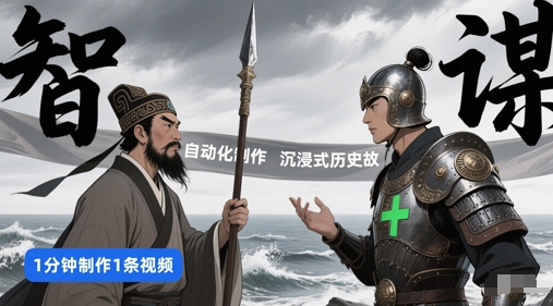扣子工作流一键生成沉浸式历史故事，一天工作量，3分钟搞定-耐玩网创