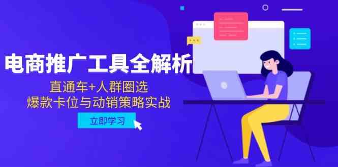 电商推广工具全解析，直通车+人群圈选，爆款卡位与动销策略实战-耐玩网创
