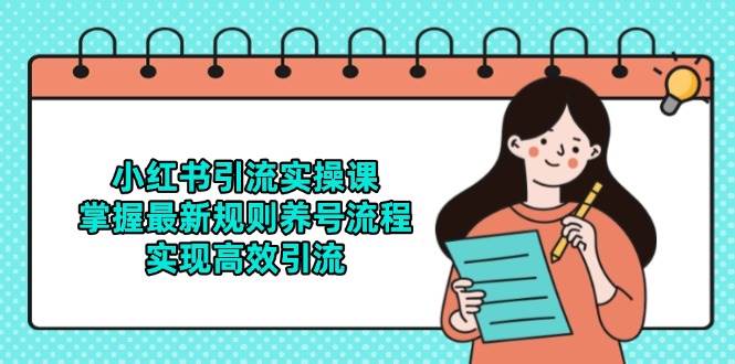 小红书引流实操课，掌握最新规则养号流程，实现高效引流-耐玩网创